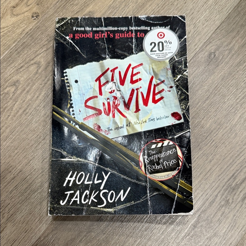 Five Survive by Holly Jackson - Black and Red Coffee Table Book
